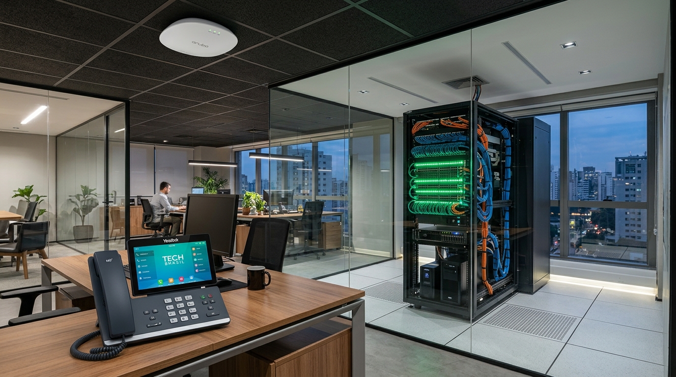 Redes Wi-Fi 6 Mesh, Fibra e PABX IP Intelbras